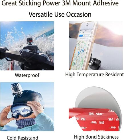 منصات لاصقة مزدوجة الجوانب 3M، استبدال وسادة لاصقة مثبتة على السيارة. شريط تثبيت كاميرا داش 3M. ملصق شريط عالي التحمل للوحة القيادة والاستخدام اليومي. مقاوم للماء، مقاوم للحرارة. سهل الاستخدام، مربعات ودائرية، 6 قطع in Kuwait