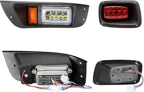 10L0L Headlights and Tail Light Kit for EZGO RXV 2008-2015 Golf Cart, with Turn Signal Switch Horn Button, Blinker & Brake Light Switch Pad in Kuwait