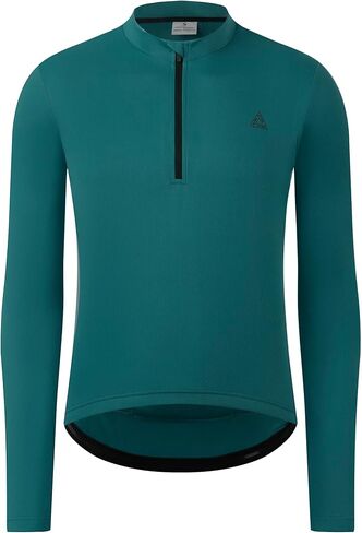 Men's Cycling Jersey Long Sleeves Bike Jersey 1/3 Zipper Solid Color Club Fit, Biking Cycling Shirt Zipper Pocket in Saudi Arabia