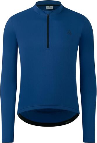 Men's Cycling Jersey Long Sleeves Bike Jersey 1/3 Zipper Solid Color Club Fit, Biking Cycling Shirt Zipper Pocket in Saudi Arabia