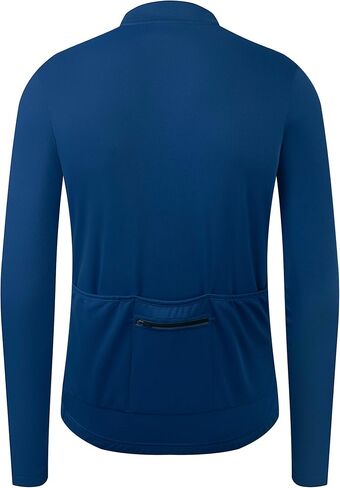 Men's Cycling Jersey Long Sleeves Bike Jersey 1/3 Zipper Solid Color Club Fit, Biking Cycling Shirt Zipper Pocket in Saudi Arabia