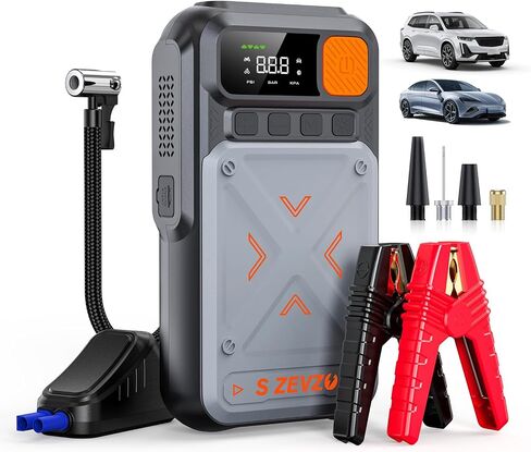 Jump Starter 1000A Peak Portable Jump Starter for Car (Up to 7.0L Gas/5.5L Diesel Engine) 12V Auto Battery Booster Pack with Smart Clamp Cables, USB Charge, LED Flashlight Jump Box in Saudi Arabia