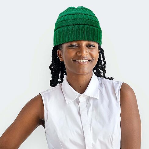 Winter Satin Lined Beanie Hat for Women Warm Cable Knit Chunky Slouchy Beanies Skull Cap in Saudi Arabia