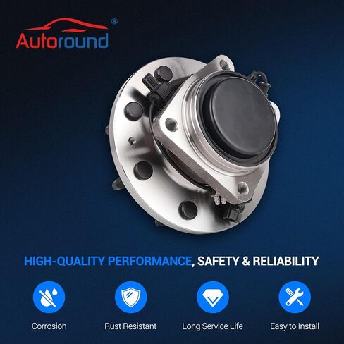 Autoround 515146 RWD Front Wheel Bearing and Hub Assembly Fit for 2011-2020 Chevy Silverado 2500HD / 3500HD, GMC Sierra 2500HD / 3500HD, 5 Lug w/ABS in Saudi Arabia