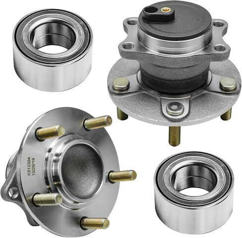 Detroit Axle - 2WD Wheel Bearings for 2008-2015 Mitsubishi Lancer 2008-2013 Outlander 2011-2012 Outlander Sport 2 Front Wheel Bearings Assembly 2 Rear Wheel Bearing Hubs Assembly Replacement - 4pc Set in Saudi Arabia