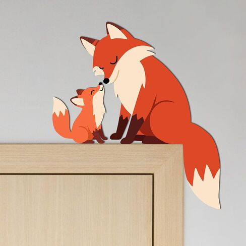 COLOR VALLEY ART Cardinal Door Topper Wall Decor, Wooden Branch Design, 9.8 x 9 inches, Hummingbird Corner Frame Decoration (2Pcs Hummingbirds) in Kuwait