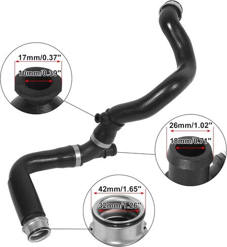 X AUTOHAUX خرطوم تبريد المبرد السفلي 2035015582 استبدال المطاط لمرسيدس بنز C230 2003 2004 2005 in Saudi Arabia