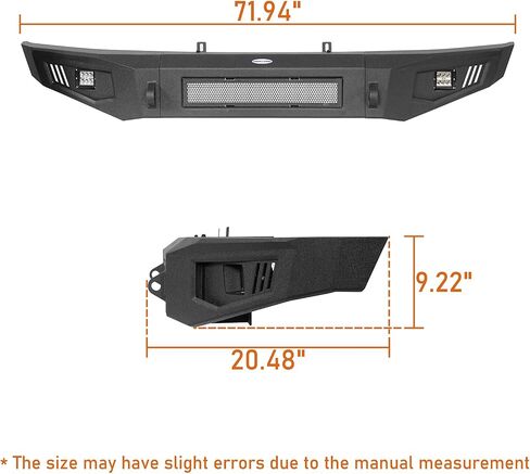 Hooke Road 09-14 F150 Bumpers Front and Rear Step Bumper Combo Kit for Ford F-150 2009 2010 2011 2012 2013 2014 Pickup Truck (Excluding Raptor) in Saudi Arabia