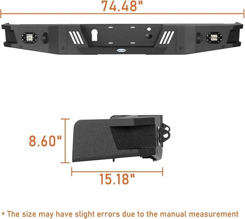 Hooke Road 09-14 F150 Bumpers Front and Rear Step Bumper Combo Kit for Ford F-150 2009 2010 2011 2012 2013 2014 Pickup Truck (Excluding Raptor) in Saudi Arabia