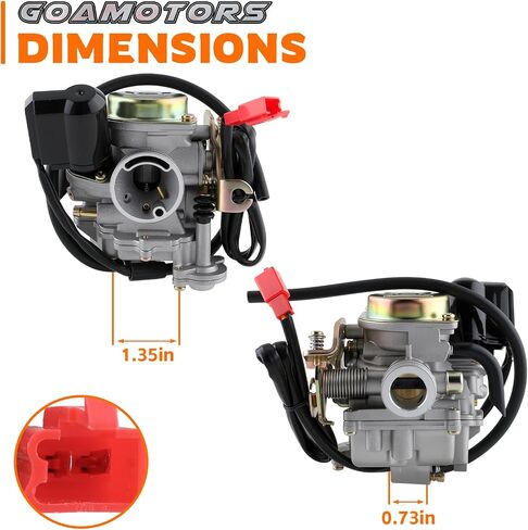GY6 50cc Carburetor with Air Filter Fuel Line Fuel Filter Intake Manifold Compatible with Taotao 49cc 50cc ATM50 Pony 50 Thunder 50 PD18J 139QMB 139QMA Scooter Chinese 4Stroke Moped Engine in Saudi Arabia