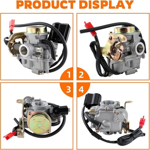 GY6 50cc Carburetor with Air Filter Fuel Line Fuel Filter Intake Manifold Compatible with Taotao 49cc 50cc ATM50 Pony 50 Thunder 50 PD18J 139QMB 139QMA Scooter Chinese 4Stroke Moped Engine in Saudi Arabia