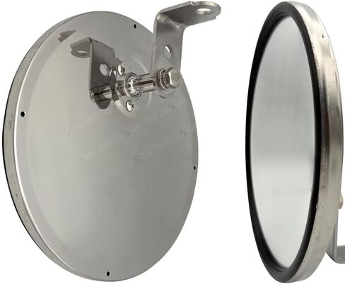8" Blind Spot Mirror Door Round Convex For Isuzu NPR NPR-HD NQR NRR GMC Chevrolet W3500 W4500 W5500 1986-2007 Truck Bus Atv Utv W/Adjustable Bracket in Kuwait