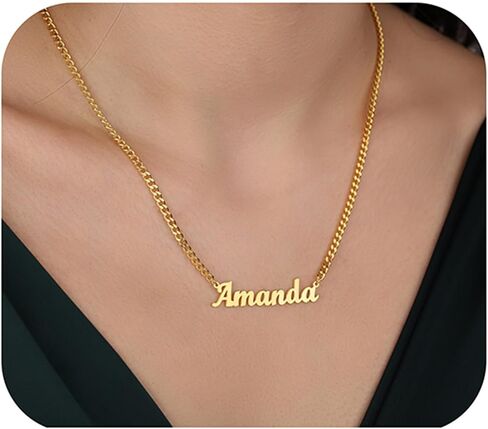 Personalized Name Necklace 18K Gold Plated – Custom 1-6 Names Choker Necklace for Women, Handmade Family Necklace, Gift for Mom Wife Girls, Christmas Mother’s Day in Saudi Arabia