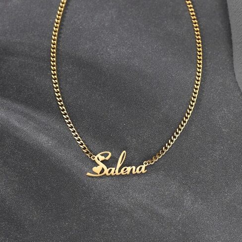 Personalized Name Necklace 18K Gold Plated – Custom 1-6 Names Choker Necklace for Women, Handmade Family Necklace, Gift for Mom Wife Girls, Christmas Mother’s Day in Saudi Arabia
