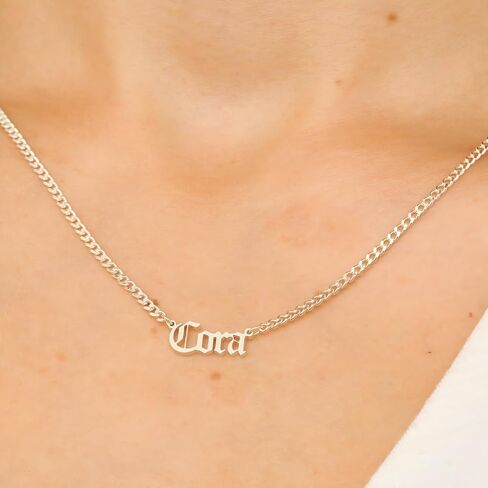 Personalized Name Necklace 18K Gold Plated – Custom 1-6 Names Choker Necklace for Women, Handmade Family Necklace, Gift for Mom Wife Girls, Christmas Mother’s Day in Saudi Arabia