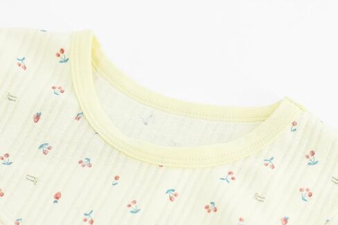 KISBINI الفتيات الصغيرات القطن قمصان النوم الفراولة طويلة الأكمام الأميرة بيجامة فستان لطيف للفتيات in Kuwait