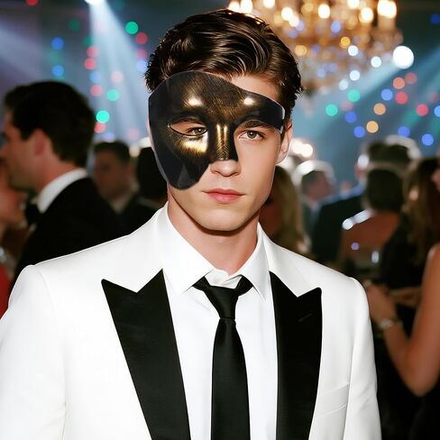 OIDEA Masquerade Mask for Men: Phantom Of The Opera Mask Plastic Costume Party Prom Ball Mardi Gras Venetian Half Face Mask in Kuwait