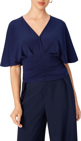 CIDER Peplum Tops for Women Trendy V Neck Cute Going Out Shirt Casual Slim Fit Early Fall Fashion in Saudi Arabia