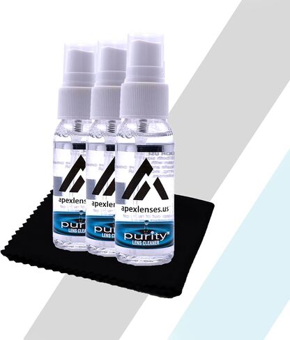 Apex Lens Cleaner Spray Solution for Reading Eye Glasses | Sunglasses | Phone and Laptop Screens | Cleaning Cloth Included (1) in Saudi Arabia