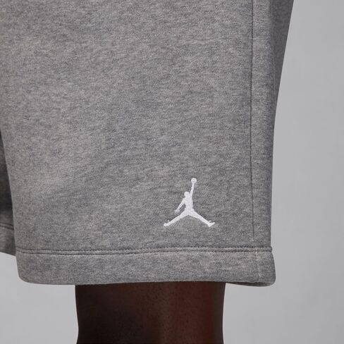 Jordan Brooklyn Fleece Men's Shorts (Shown: Carbon Heather/White, FV7285-091) Size Medium in Saudi Arabia
