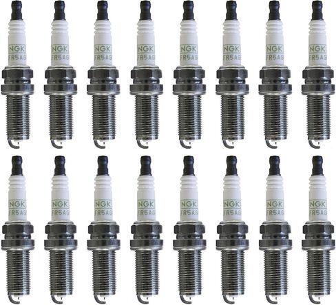 NGK LFR5AGP #5018 Set of 16 Platinum Spark Plugs - Fits 2009+ 5.7L 6.4L Hemi Engines Dodge Chrysler Jeep in Saudi Arabia