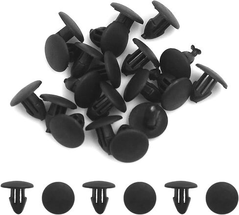 uxcell 20pcs 5mm Hole Door Trim Fender Clips Push in Plastic Rivets Fasteners for Car in Saudi Arabia