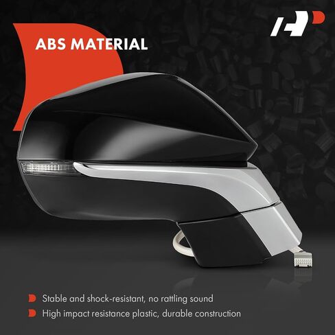 A-Premium Passenger Side Power Door Mirror Compatible with Lexus NX200t 2015-2017, NX300 2018, NX300h 2015-2018 - Heated Manual Folding Black w/Turn Signal Indicator w/o Blind Spot Detection in Saudi Arabia