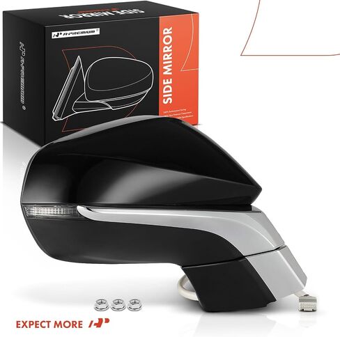 A-Premium Passenger Side Power Door Mirror Compatible with Lexus NX200t 2015-2017, NX300 2018, NX300h 2015-2018 - Heated Manual Folding Black w/Turn Signal Indicator w/o Blind Spot Detection in Saudi Arabia