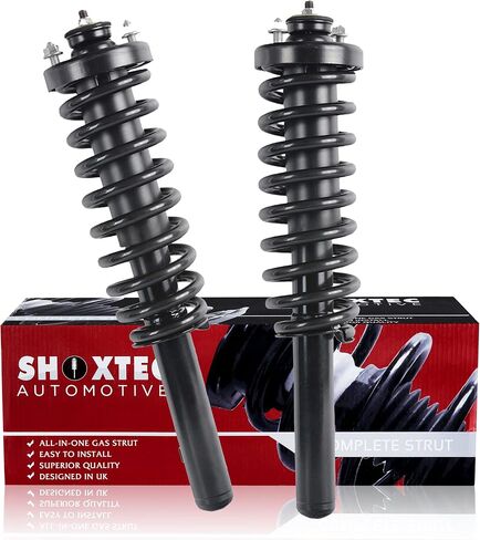 استبدال مجموعة دعامة كاملة للزوج الأمامي من Shoxtec لـ 1997 1998 2000 2001 Honda CR-V مع 2.0 لتر L4 محرك لفائف الربيع تجميع ممتص الصدمات Repl. مونرو 171583L 171583R in Kuwait