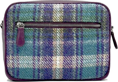 Authentic Harris Tweed Camera Bag Vegan Leather Crossbody Clutch, Dimensions: 9.05"x6.29"x3.93" in Saudi Arabia
