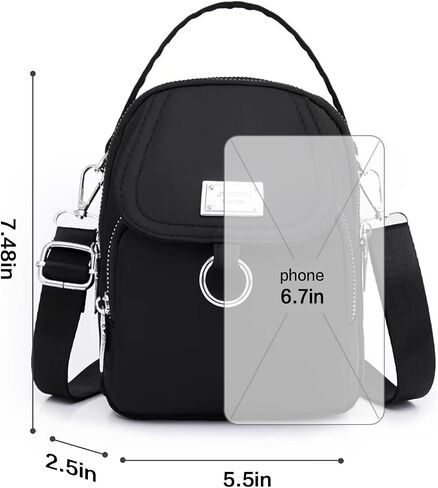 Crossbody Bags for Women Lightweight Nylon Phone Purse Small Travel Wallet in Saudi Arabia