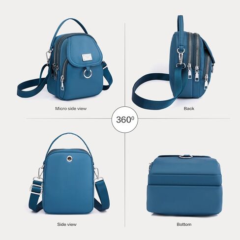 Crossbody Bags for Women Lightweight Nylon Phone Purse Small Travel Wallet in Saudi Arabia