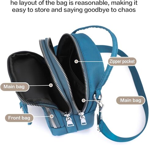 Crossbody Bags for Women Lightweight Nylon Phone Purse Small Travel Wallet in Saudi Arabia