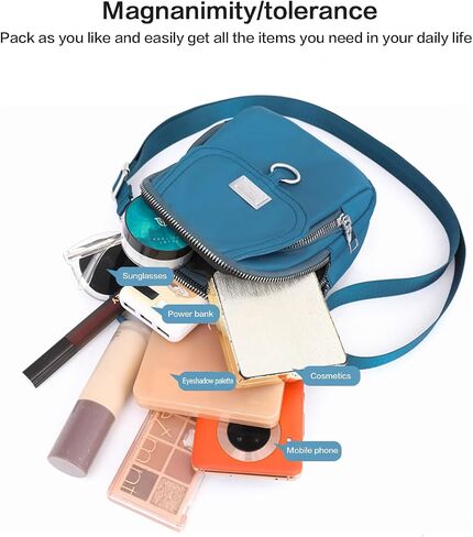 Crossbody Bags for Women Lightweight Nylon Phone Purse Small Travel Wallet in Saudi Arabia