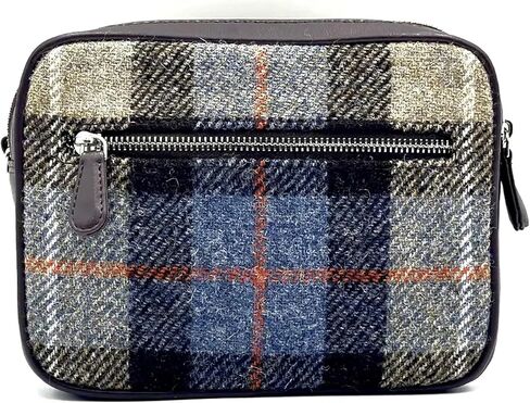 Authentic Harris Tweed Camera Bag Vegan Leather Crossbody Clutch, Dimensions: 9.05"x6.29"x3.93" in Saudi Arabia
