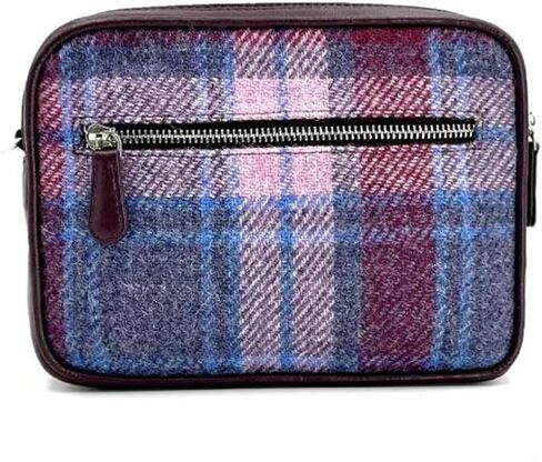 Authentic Harris Tweed Camera Bag Vegan Leather Crossbody Clutch, Dimensions: 9.05"x6.29"x3.93" in Saudi Arabia