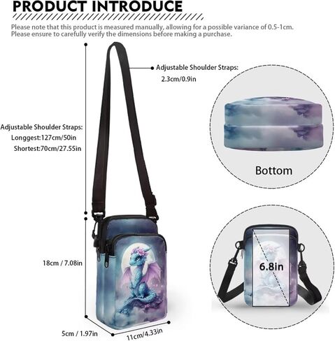 WELLFLYHOM Small Crossbody Bag for Women Phone Purse Messenger Pouch Mini Shoulder Handbag in Saudi Arabia