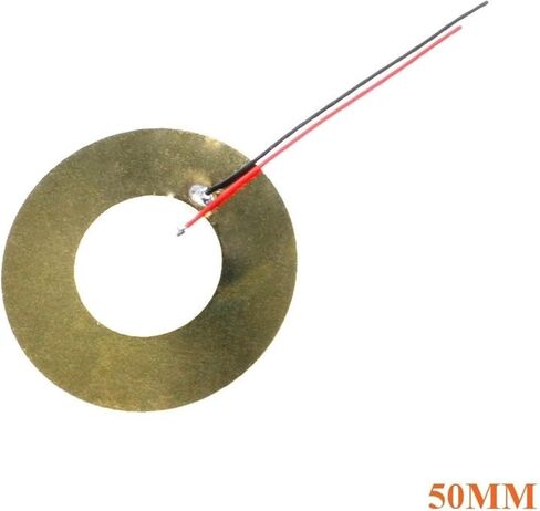 10pcs Piezoelectric Piezo Ceramic Wafer Plate Sounder Sensor Dia 12MM/15MM/18MM/20MM/27MM/35MM/50MM for Buzzer Loudspeaker Wire(50MM) in Saudi Arabia