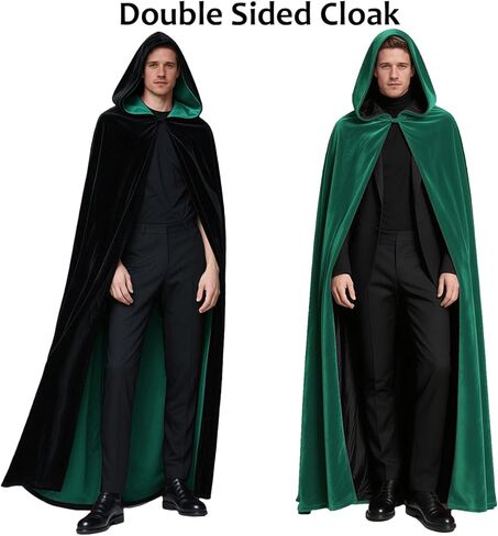 مقنعين كيب عباءة عكسها المخملية الساتان عصر النهضة القرون الوسطى هالوين عيد الميلاد تأثيري ازياء in Kuwait