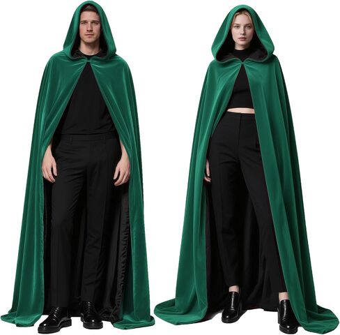 مقنعين كيب عباءة عكسها المخملية الساتان عصر النهضة القرون الوسطى هالوين عيد الميلاد تأثيري ازياء in Kuwait