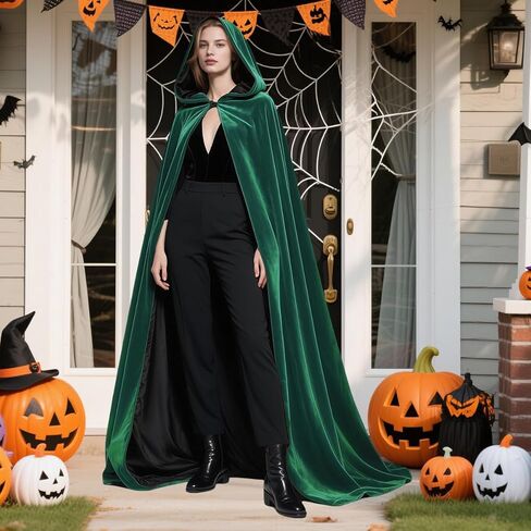 مقنعين كيب عباءة عكسها المخملية الساتان عصر النهضة القرون الوسطى هالوين عيد الميلاد تأثيري ازياء in Kuwait