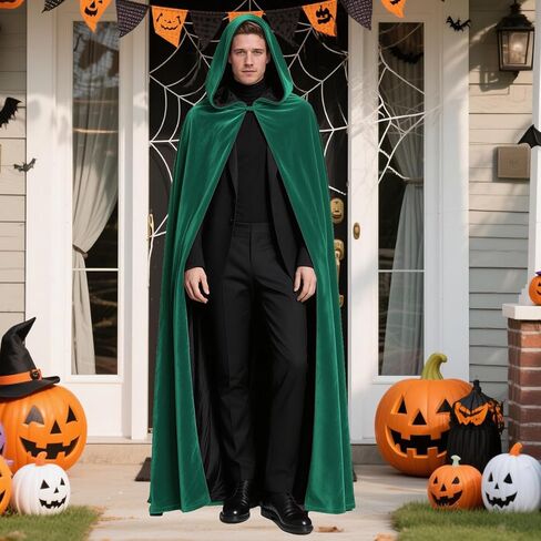 مقنعين كيب عباءة عكسها المخملية الساتان عصر النهضة القرون الوسطى هالوين عيد الميلاد تأثيري ازياء in Kuwait