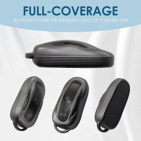 for Tesla Key Fob Cover, TPU Key Case, with Keychain, Compatible with Model 3/Y/S in Saudi Arabia