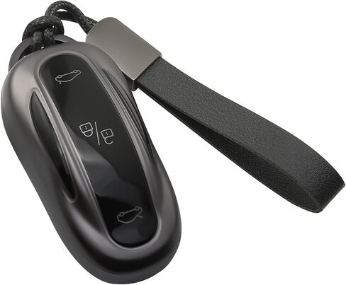 for Tesla Key Fob Cover, TPU Key Case, with Keychain, Compatible with Model 3/Y/S in Saudi Arabia