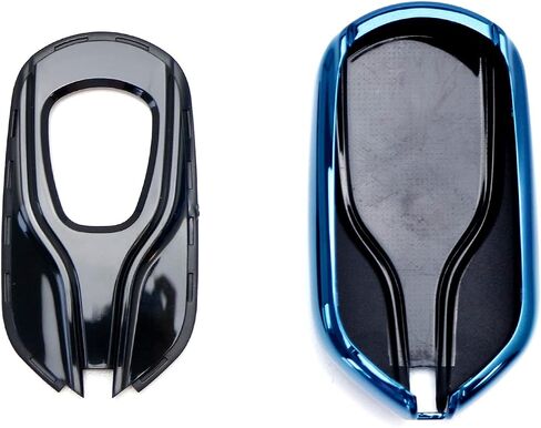 iJDMTOY Chrome Finish Black TPU Key Fob Protective Cover Case Compatible with Maserati 2013-up Quattroporte, Ghibli, 2017-up Levante in Saudi Arabia