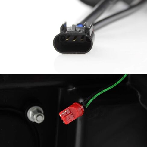 AKKON - For 2008-2010 F250 F350 F450 F550 Superduty Black LED Tube Projector المصابيح الأمامية للسائق + زوج الركاب in Saudi Arabia