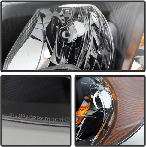 ACANII - For Black 2001-2007 Dodge Caravan Town & Country 01-03 Voyager Headlights Driver + Passenger Side in Saudi Arabia