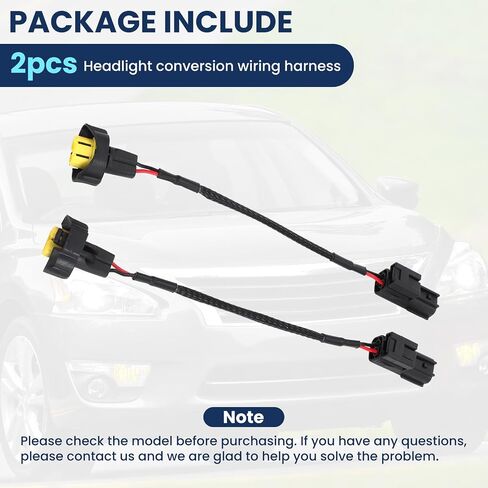 AUTOVIC 2pcs Headlight Wiring Harness Socket Adapter Connector for Nissan Maxima Altima Rogue Low Beam 2007-2014 HID Wiring to Halogen in Saudi Arabia