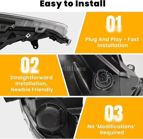 Headlights Replacement for 2019-2022 Toyota RAV4 LE XLE, Headlight Clear Lens Right Passenger Side Front Head Light Headlamp Replacement for 2019 2020 2021 2022 Toyota RAV4 LE XLE in Saudi Arabia