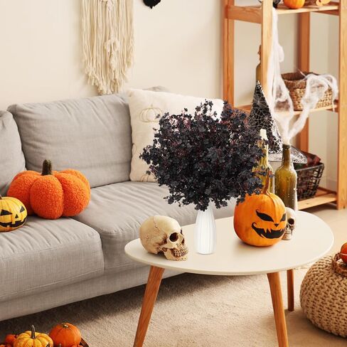 Hotop 30 قطعة من الزهور الاصطناعية لتنفس الطفل من البلاستيك من جيبسوفيلا باقات زهور صناعية من الحرير DIY ترتيب الزهور لحفلات الزفاف والخريف والكريسماس وطاولة المنزل المركزية لتزيين الحفلات (برتقالي) in Kuwait